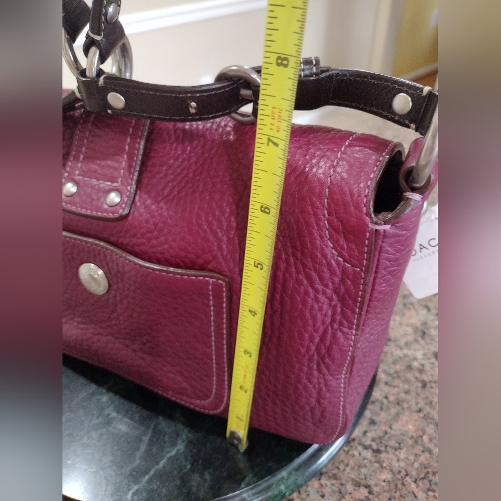 NWT Coach Chelsea Pebbled Leather Medium Shoulder Bag Purse Silver Hardw… - Picture 14 of 17